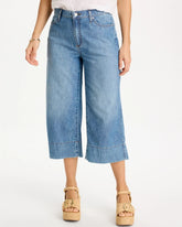 Lightweight Wide-Leg Capri Jeans Burano Indigo - Chico's