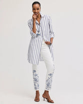 Embroidered Girlfriend Slim Ankle Jeans Alabaster - Chico's