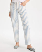 Striped Relaxed Boyfriend Jean Bungalow Indigo Stripe - Chico's