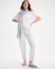 Striped Relaxed Boyfriend Jean Bungalow Indigo Stripe - Chico's