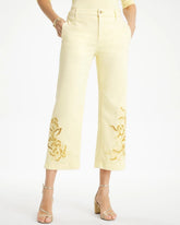 Trouser Cutwork Crop Jeans Golden Haze - Chico's