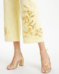 Trouser Cutwork Crop Jeans Golden Haze - Chico's