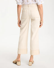 Pintuck Cuffed Cropped Jeans Neutral - Chico's