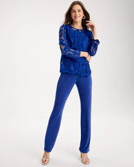 Travelers™ Collection Macramé Lace Jacket Rich Cobalt - Chico's