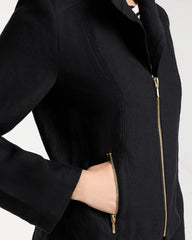 Linen Moto Jacket Black - Chico's