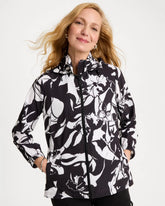 Zenergy® Ripstop Floral Nights Anorak Jacket Black - Chico's
