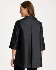 Travelers™ Collection Floral Long Jacket Travelers Black - Chico's
