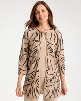 Travelers™ Collection Embroidered Sequins Jacket New Sonora Sand - Chico's