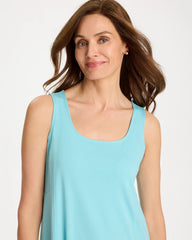 Ponte Seamed Maxi Dress Bondi Blue - Chico's
