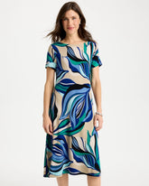 Travelers™ Marble Flora Swing Dress Rich Cobalt - Chico's
