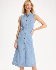 Sleeveless Denim Dress Medium Indigo Wash - Chico's
