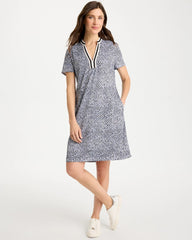 Zenergy® UPF Crochet Contrast Trim Dress Blue Muse - Chico's