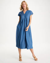 Denim Popover Midi Dress Indigo - Chico's