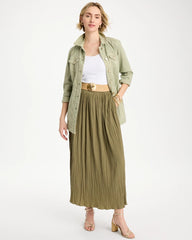 Sea Island Pull-On Maxi Skirt Lichen - Chico's
