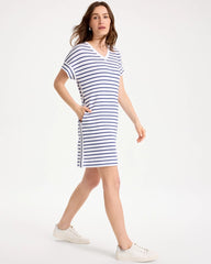 Zenergy® Soft Striped Contrast Dress Starlit Navy - Chico's
