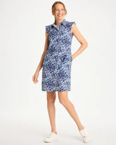 Zenergy® UPF Ruffle Dress Amparo Blue - Chico's
