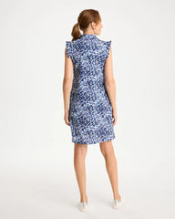 Zenergy® UPF Ruffle Dress Amparo Blue - Chico's