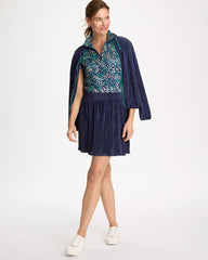 Zenergy® Micro Plisse Pull-On Skort Passport Blue - Chico's