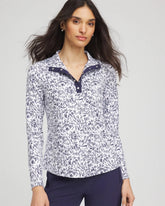 Zenergy® UPF Palma Pullover Passport Blue - Chico's