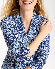 Zenergy® UPF Ruffle Neck Top Amparo Blue - Chico's