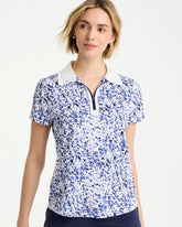 Zenergy® UPF Half-Zip Collared Pullover Top Amparo Blue - Chico's