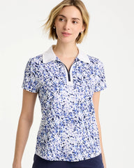 Zenergy® UPF Half-Zip Collared Pullover Top Amparo Blue - Chico's