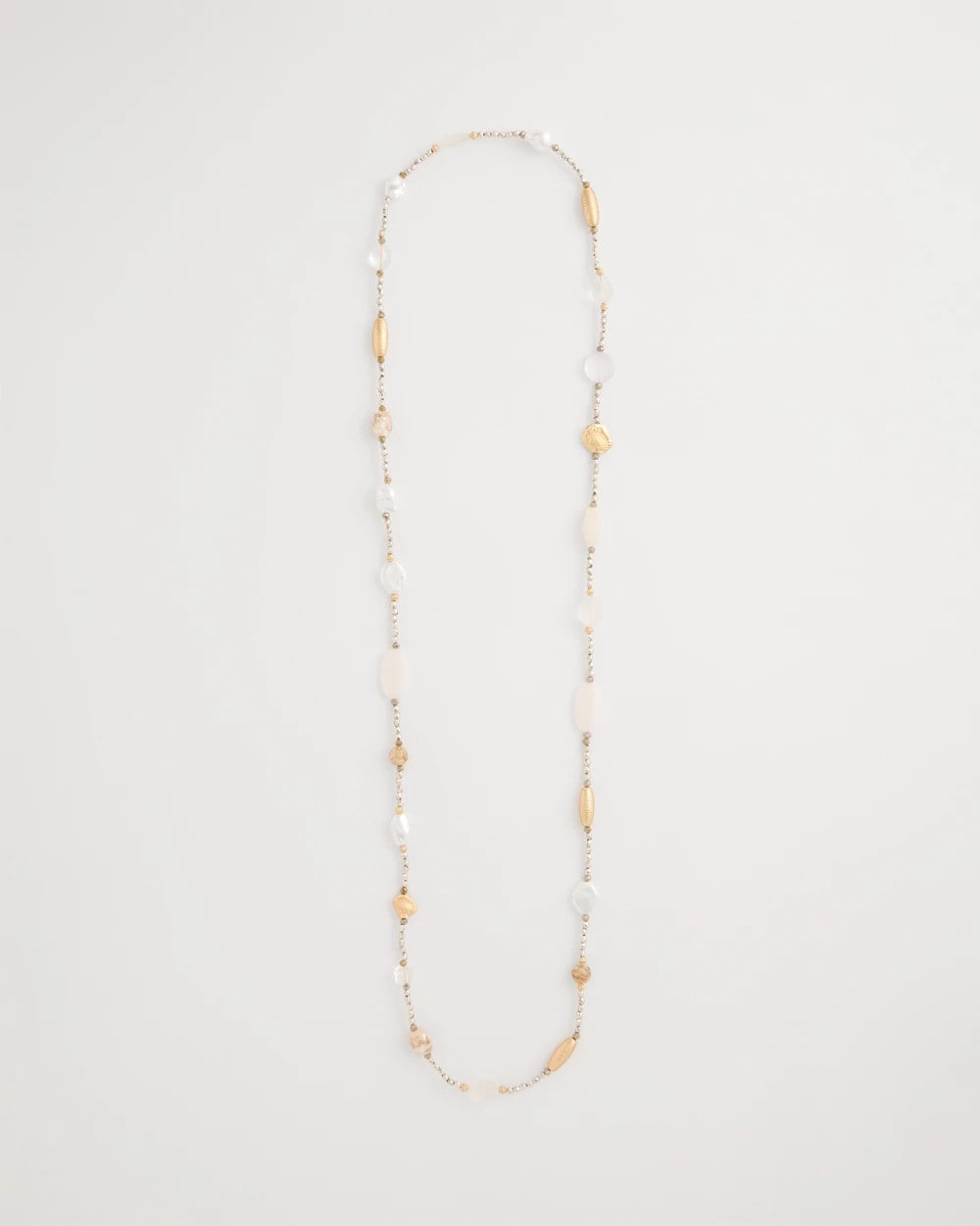 Neutral Shell Long Necklace Neutral - Chico's