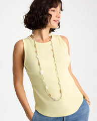 Neutral Shell Long Necklace Neutral - Chico's