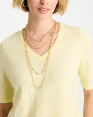 Sea Foam Multi-Strand Convertible Necklace Gold - Chico's