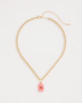 Coral Agate Short Pendant Necklace Coral - Chico's