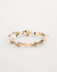 Jasper Stone Beaded Stretch Bracelet Neutral - Chico's