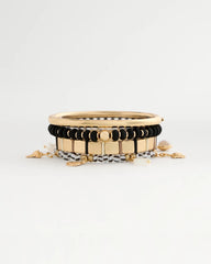 Beachy Charm Stretch Bracelet Black - Chico's