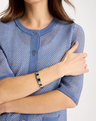 Navy Resin Glam Stretch Bracelet Navy - Chico's