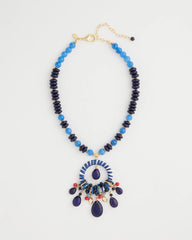Americana Mixed Media Pendant Necklace Multi - Chico's