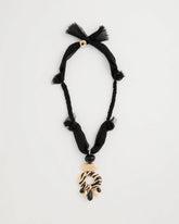 Tiger Pendant Necklace Black/Gold - Chico's