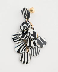 Chic Chandelier Earrings Black/White - Chico's