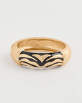 Tiger Hinge Cuff Bracelet Black/Gold - Chico's