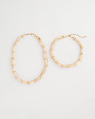White Beaded Double-Strand Necklace White - Chico's