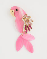 Chic Pink Parrot Brooch Pink - Chico's