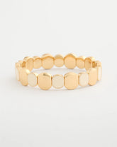 White Resin Glam Stretch Bracelet White - Chico's