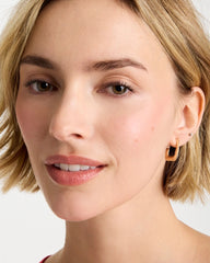 Mini Goldtone Square Earrings Gold - Chico's