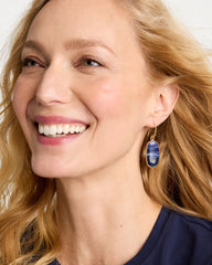 Genuine Lapis Lazuli Stone Drop Earrings Navy - Chico's