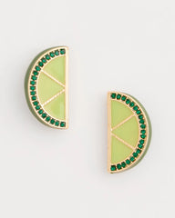 Luxurious Lime Stud Earrings Green - Chico's