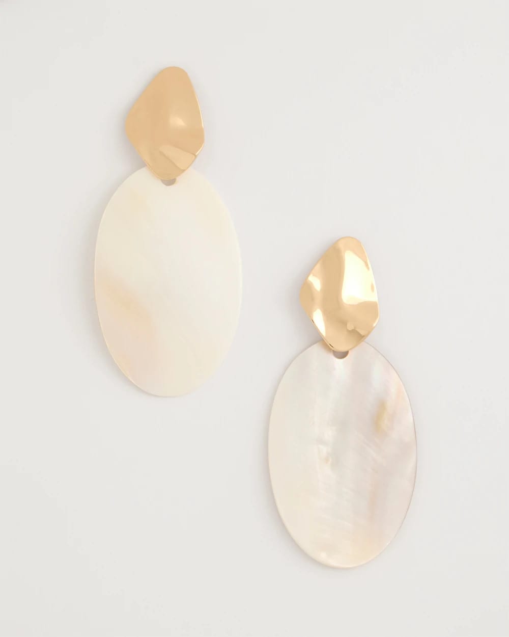 Shell Oval Drop Earrings Neutral - Chico's