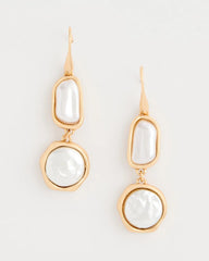 Siren Faux Pearl Drop Earrings Pearl - Chico's
