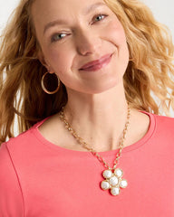 Siren Faux Pearl Pendant Necklace Pearl - Chico's