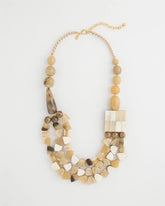 Chico's Originals Faux Horn Geo Necklace Neutral - Chico's