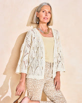 Cotton Crochet Kimono Neutral - Chico's