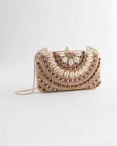 Shell Embellished Clutch Natural - Chico's