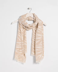 Neutral Zebra Jacquard Oblong Scarf Neutral - Chico's